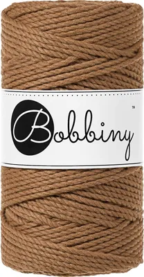 Zdjęcie produktu dla Bobbiny 3PLY Macramé Rope 3 mm 100 m Caramel Sznurek