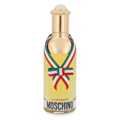 A bottle of Moschino perfume.
