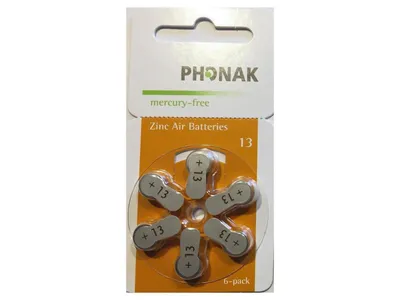 Obrázok produktu pre Phonak Batérie pre načúvacie prístroje 13er 15 Blister