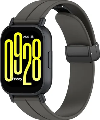 Produktbild von Bizon Strap Watch Silicone L 22 mm für Smartwatch, schwarz