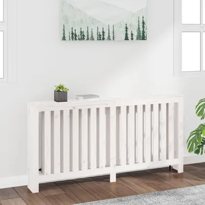 Obrázek produktu pro vidaXL Kryt radiátoru bílý 169x19x84 cm Borovicový masiv