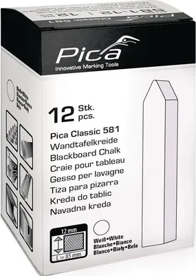Produktbild von Tafelkreide Classic wei L90xB12xH12mm