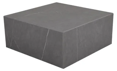 Produktbild von Loungetisch Zten 80 x 35 x 80 cm Kunststein Aluminium Anthrazit