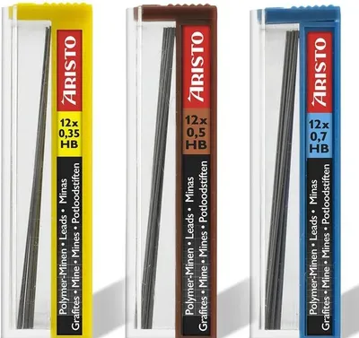 Produktbild von ARISTO College Feinminenstift FLP 3+3 Set Stift +Minen