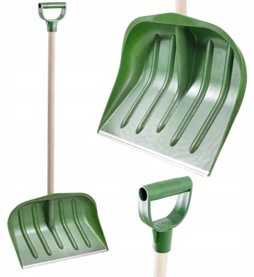 Zdjęcie produktu dla Łopata Szufla Do Śniegu Drewniany Trzonek 140cm ZIELONA