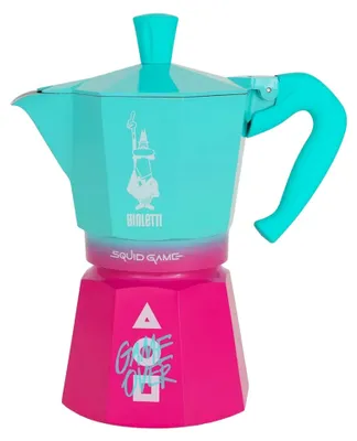 Obrázek produktu pro Bialetti 0005393, Moka konvička, Modrá, Růžová, Hliník, 6 hrnků, Termoplastik, Moka Express