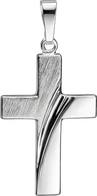 Produktbild von Anhänger-Kreuz Silberkreuz für Damen, Herren und Kinder als Design Kettenanhänger 925 Sterlingsilber
