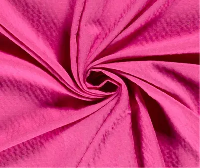 Produktbild von Elastische Bubble Viskose CRASHY Fuchsia 0,5 m, Uni Meterware, 185 g/m²