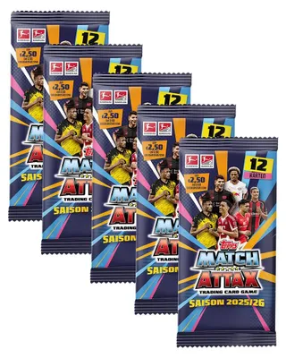 Produktbild von Topps Match Attax Bundesliga 2025/26 - 5 Booster