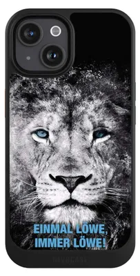 Produktbild von NIVOCASE Hülle für Apple iPhone 15 Handyhülle NIVOcore Case Schwarz Löwe Offizielles Lizenzprodukt TSV 1860 München