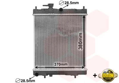 Produktbild von VAN WEZEL 13002130 Kühler Wasserkühler Motorkühler für NISSAN MICRA II (K11)