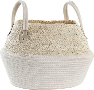 Image de Corbeille DKD Home Decor 37 x 37 x 25 cm Fibre naturelle