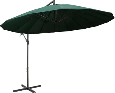 Produktbild von vidaXL Ampelschirm Grün 3 m Aluminium-Mast