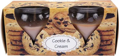 Image de Bougie parfumée "Creation" - Bougies en pack de 2 Cookie-Cream