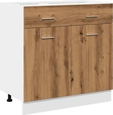 Zdjęcie produktu dla vidaXL Szafka z szufladami Lyon Artisan dąb 80x46x81,5 cm Materiał drewnopochodny