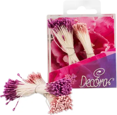 Produktbild von 288 Blütenstempel/Staubgefäße rosa/lila