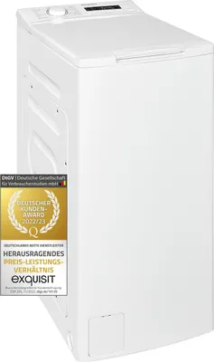 Zdjęcie produktu dla Exquisit LTO1207-030C, Od góry, 7,5 kg, B, 80 dB, 1200 RPM, C