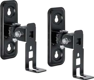 Produktbild von 2 x Wandhalter für SONOS PLAY1 Lautsprecher Boxen Halter Wandhalterungen Halterung Schwarz
