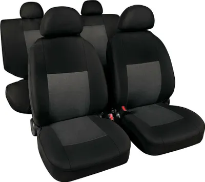 Produktbild von Lampa Classic Sitzbezug Set Grau/Schwarz aus Polyester und Jacquard