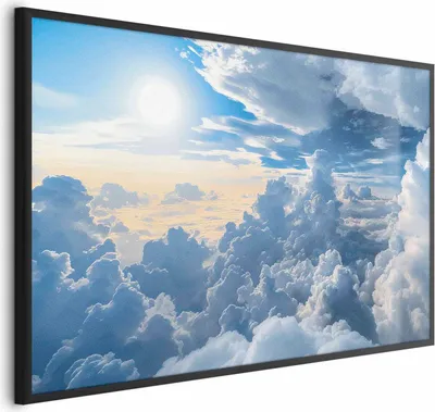Produktbild von Posterpapier Poster - Symphony of Light: Sun and Clouds Playing Together on a Beautiful Sky 42x29.7 cm Muster b-H-10048-ao-a