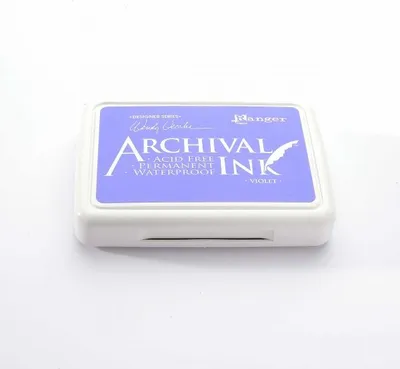 Produktbild von Ranger Archival Ink Stempelkissen - Feinkontur/Wasserfest Violet by Wendy Vecchi
