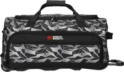 Produktbild von Enrico Benetti 35333-614 Duffel Bag, 70 L, Handgepäck, 55 × 36 × 35 cm, Schwarz‑Grau