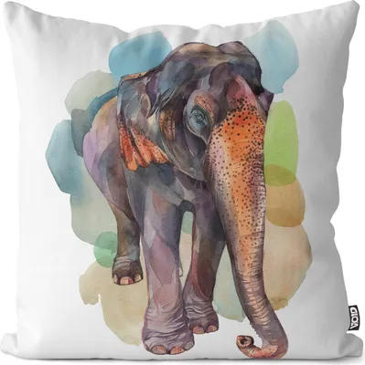 Produktbild von VOID Elefant Grafik Afrika Asien Kissenbezug Kissenhülle sofa couch wohnzimmer dekoration wasserfest Outdoor Kissen bezug deko
