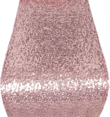 Produktbild von Pailletten Tischläufer 300 x 30 cm, Rosegold