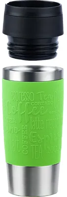 Zdjęcie produktu dla EMSA Travel Mug Classic , Zielony, Stal nierdzewna, Silikon, Stal nierdzewna, Polipropylen (PP), 36 ml, 8,3 cm, 200 mm