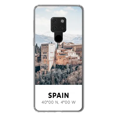 Produktbild von MuchoWow® Handyhülle Schutzhülle Hülle für Huawei P40 Lite Spanien - Schloss - Vintage - Sommer Silikon Softcase Handy Hülle - Handy