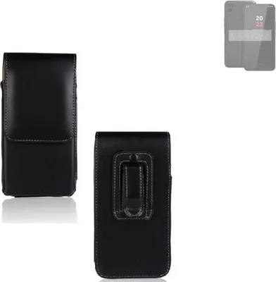 Produktbild von K-S-Trade Gürteltasche kompatibel mit Volla Phone 22 Schutz Hülle Handy Hülle mit Magnetverschluss Holster in schwarz