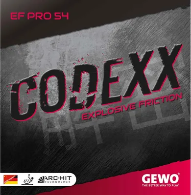Produktbild von GEWO Tischtennisbelag / Codexx EF Pro 54 / NEU /