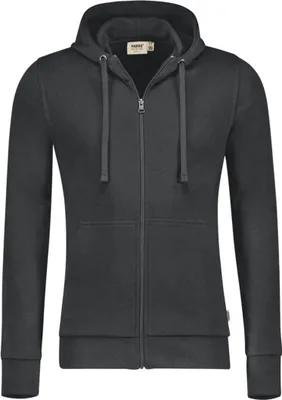 Produktbild von HAKRO Kapuzen-Sweatjacke Premium Herren #605 Gr. M anthrazit