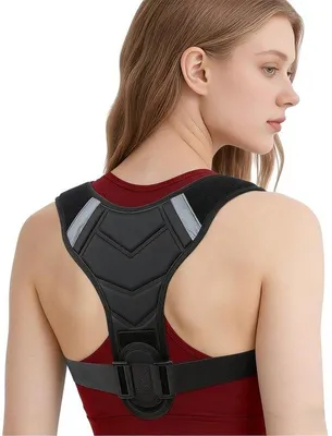 Imagen del producto de Cinturón de soporte lumbar para mejorar la postura y aliviar el dolor, talla L, 76-114 cm