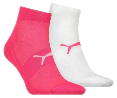 Produktbild von Puma - Knöchelsocken für Damen(2er-Pack) PP3667 (43 EU - 45,5 EU) (Weiß/Pink)