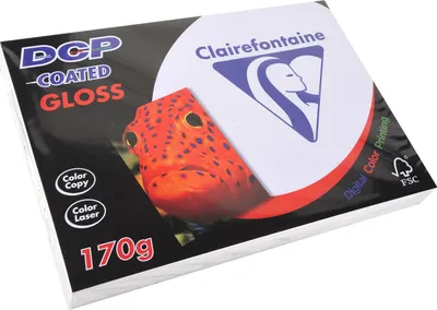 Immagine prodotto di Carta per stampanti laser/a getto d'inchiostro DCP patinata lucida A4 210x297 mm 170 g/m² bianca, confezione da 5 x 250 fogli