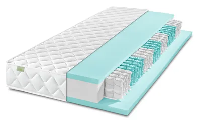 Produktbild von Ergonomische 7-Zonen Matratze mit Taschenfederkern | 80 x 200 cm | 17cm | H2 & H3 | Dreamstar Ergo Flex Duo | Wendematratze