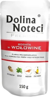 Produktbild von Dolina Noteci Premium reich an Rindfleisch - Nassfutter für Hunde - 150g