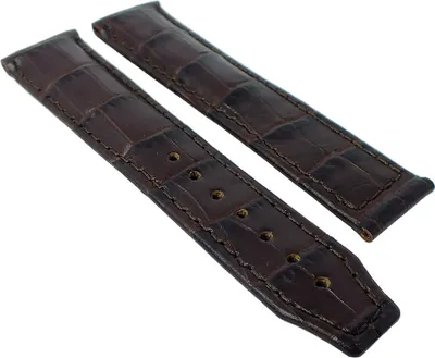 Produktbild von Maurice Lacroix Pontos XL Uhrenarmband Louisiana-Kroko Imitat braun , Stegbreite:20mm