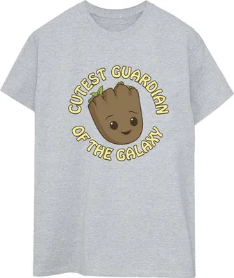 Produktbild von Marvel - "I Am Groot Cutest Guardian" T-Shirt für Damen BI35186 (XXL) (Grau)