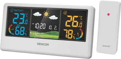 Obrázek produktu pro SENCOR SWS 4100 W Meteorologická stanice s bezdrátovým snímačem