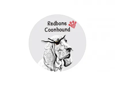 Image de Art-Dog Horloge – Redbone Coonhound