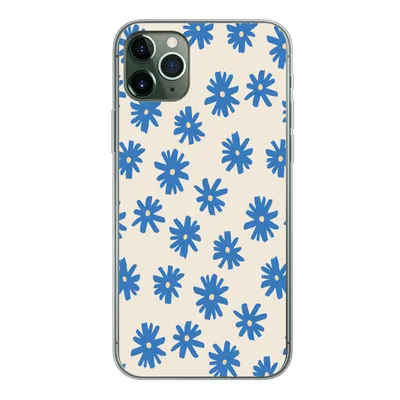 Produktbild von MuchoWow® Handyhülle Schutzhülle Hülle für iPhone 11 Pro Max Blume - Muster - Minimalismus Silikon Softcase Handy Hülle - Schutz