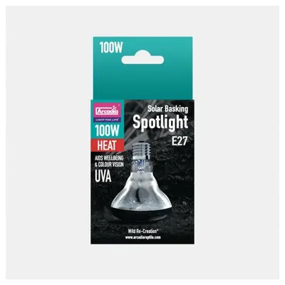 Productafbeelding van Arcadia Solar Basking Spotlight warmtelamp terrarium 50|75|100|150W E27 spot 100W
