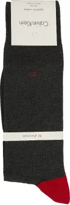 Zdjęcie produktu dla Kufer męski 1 para bawełnianych skarpet lizelowych CK CALVIN KLEIN artykuł ECB105, 387 Grafitowy, EUR 40/46 - UK 6.5/11, Bawełna 98%,Elasthan 2%