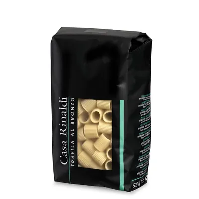 Produktbild von Casa Rinaldi Mezze Maniche Pasta im Bronzeverfahren hergestellt 500g
