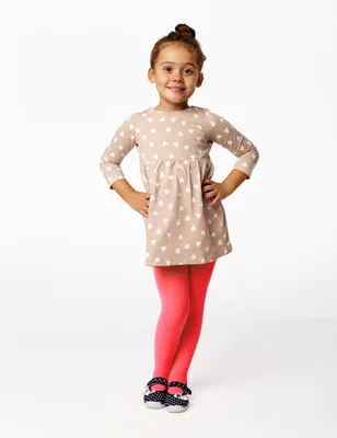 Produktbild von Merry Style Kinder Strumpfhose für Mädchen Microfaser 60 DEN WLSS001 (Neon Korallenrot, 92-98)