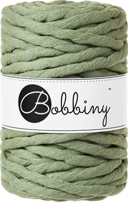 Obrázok produktu pre Bobbiny Macrame Cord 9 mm 30 m Eucalyptus Green Špagát