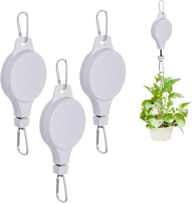 Produktbild von Gartenhalter - Ausfahrbare Gartenhalter - Stabile Pflanzhaken - Für Das Aufhängen Von Gartenpflanzen, Blumenkörbe, Blumentöpfe - 3 Stück