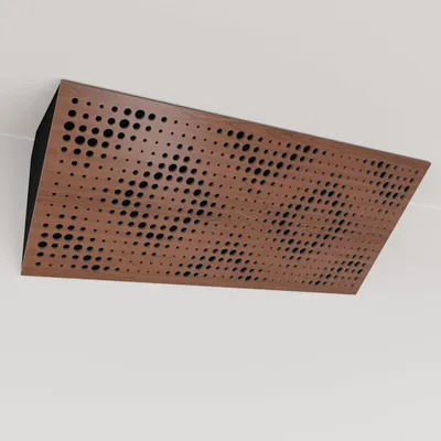 Obrázek produktu pro Balení po 2 kusech – Úzká akustická rohová basová past s sametovým potahem | 23 x 50 x 10 cm | Odraz – zvuková izolace | [REBAT (Horizont) – ořech | černá]